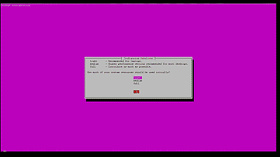 Screenshot showing the install message regarding the folding at home resource use