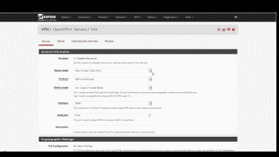  Screenshot of pfSense configuration wizard