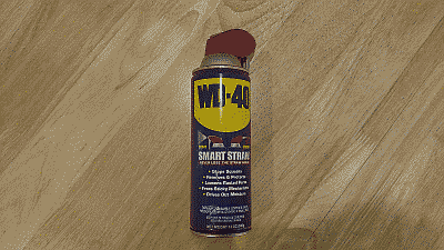 Screenshot showing a can of WD-40