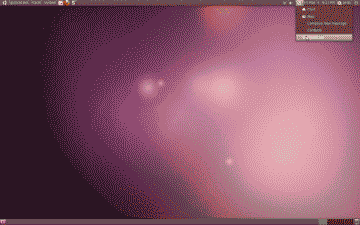 Screenshot of the Ubuntu Indicator Applet