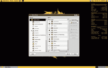 Screenshot of Ubuntu's Main Menu utility