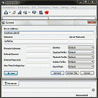 Screenshot showing a new TeamSpeak server address and UDP port being configured in the TeamSpeak client application