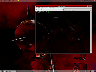 Screenshot of the Xfce-Terminal on Ubuntu Jaunty